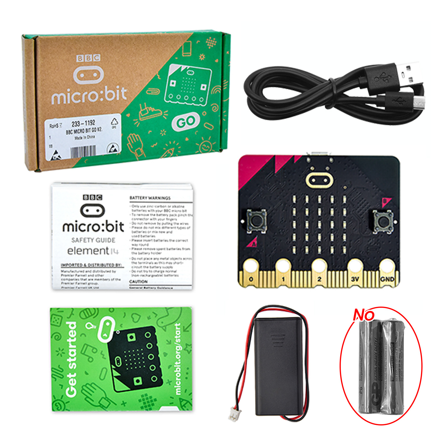 Microbit Robot - Carte de développement originale BBC Micro
