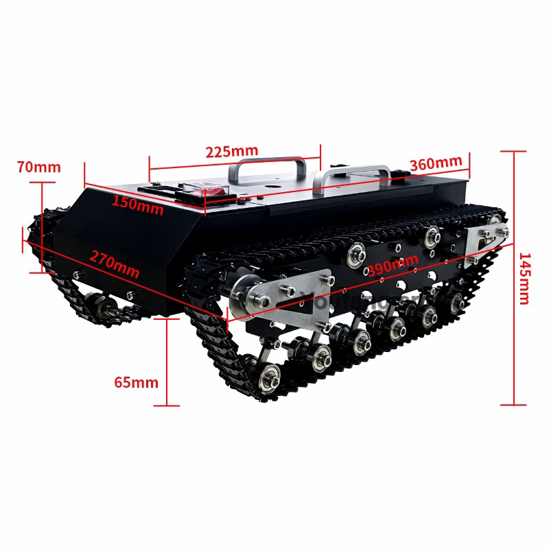 Châssis de char RC 30 kg avec  - Tracked Robot Chassis avis et prix