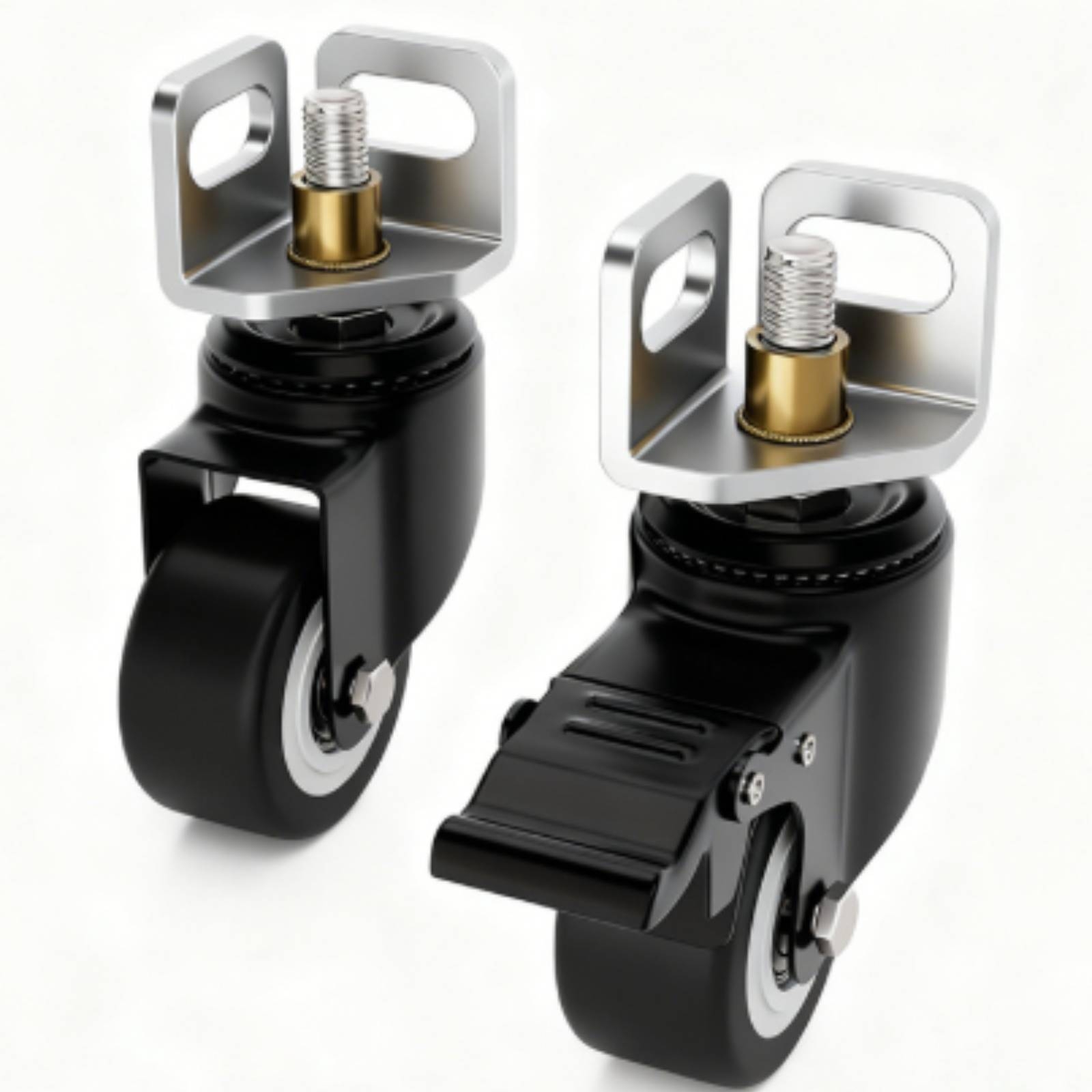 4 roulettes en acier angulaire - Caster Wheel avis et prix