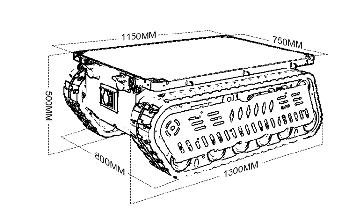 Châssis de robot chenillé RC d - Tracked Robot Chassis avis et prix