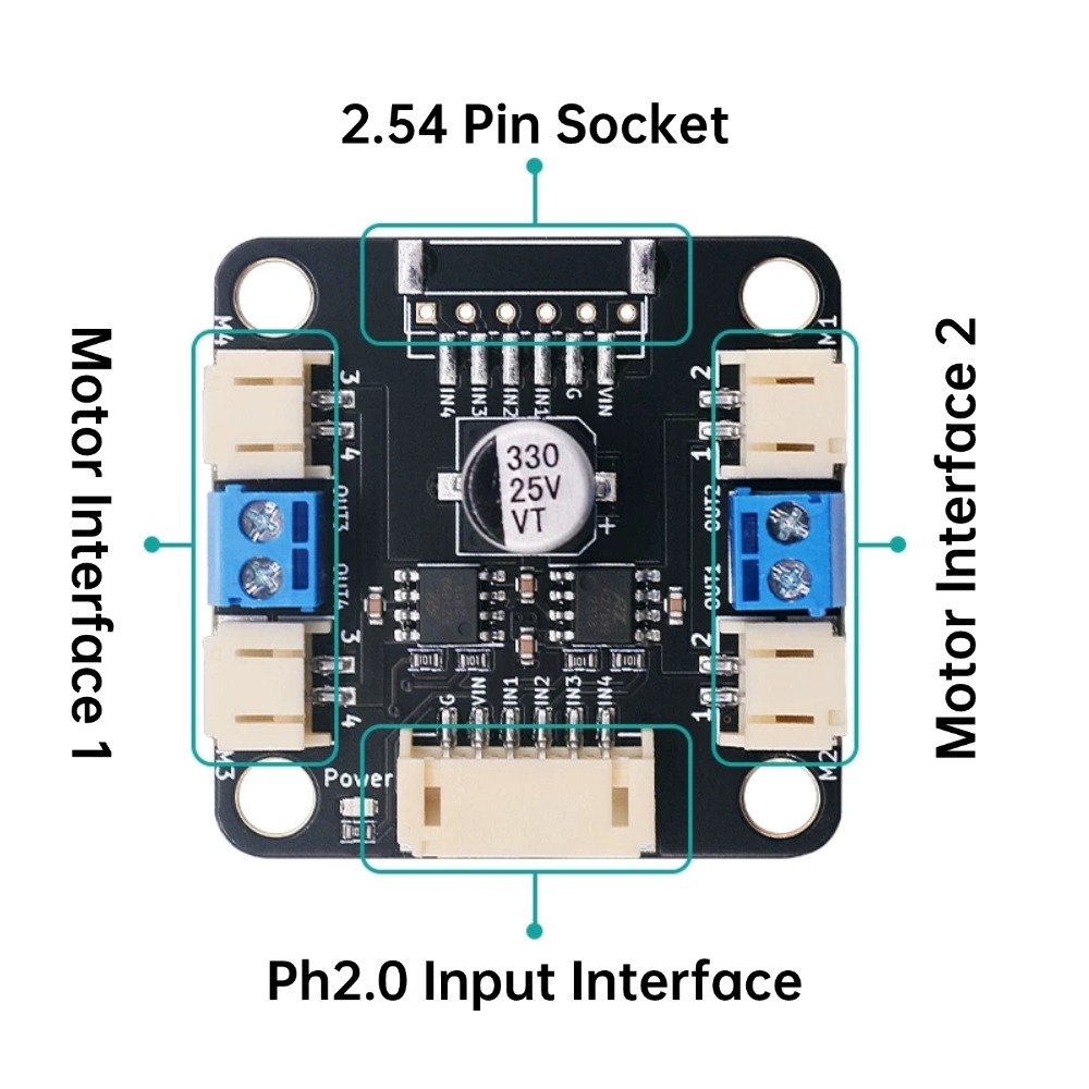 Kit moteur et driver 4 TT, rem - Motor Driver L298N avis et prix