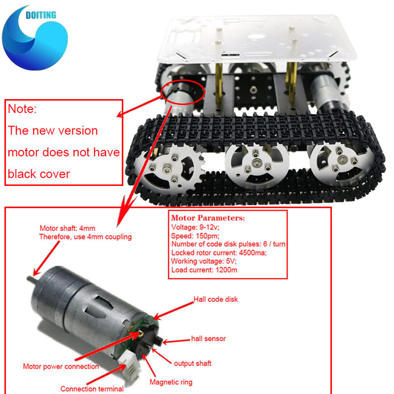 Châssis de voiture-citerne Rob - Tracked Robot Chassis avis et prix